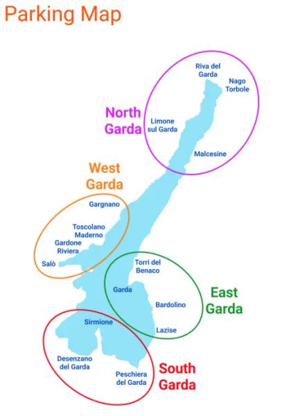 Map Complete Guide to Parking on Lake Garda