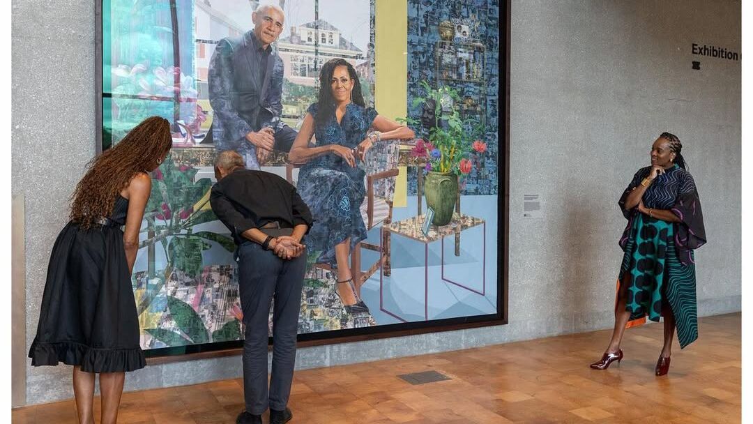Njideka Akunyili Crosby Created the Obamas' First Official Portrait Together | See Their Reaction — News news on dripviewz