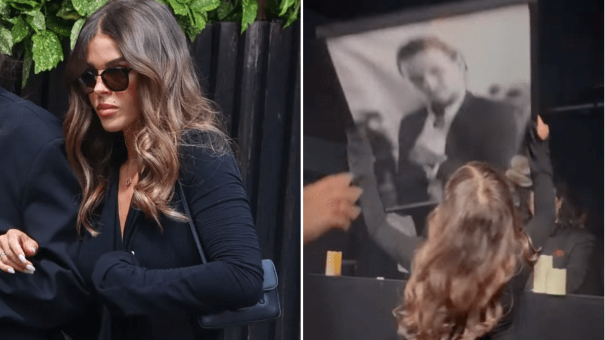 Chloe Lewis kisses Jake Hall portrait after funeral: 'I'll love you forever' — Reality Tv news on dripviewz