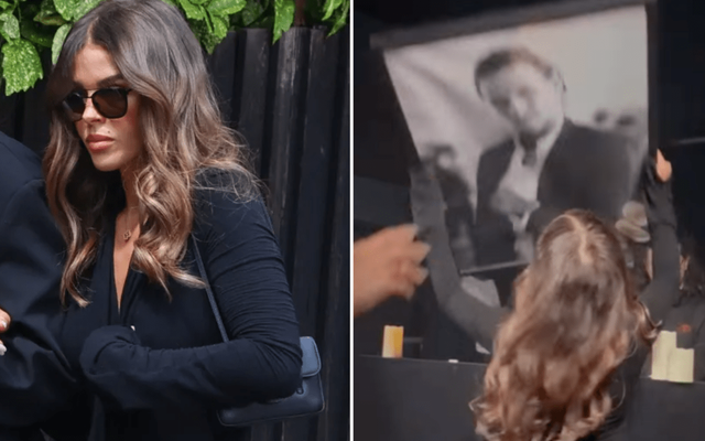 Chloe Lewis kisses Jake Hall portrait after funeral: 'I'll love you forever' — Reality Tv story on dripviewz