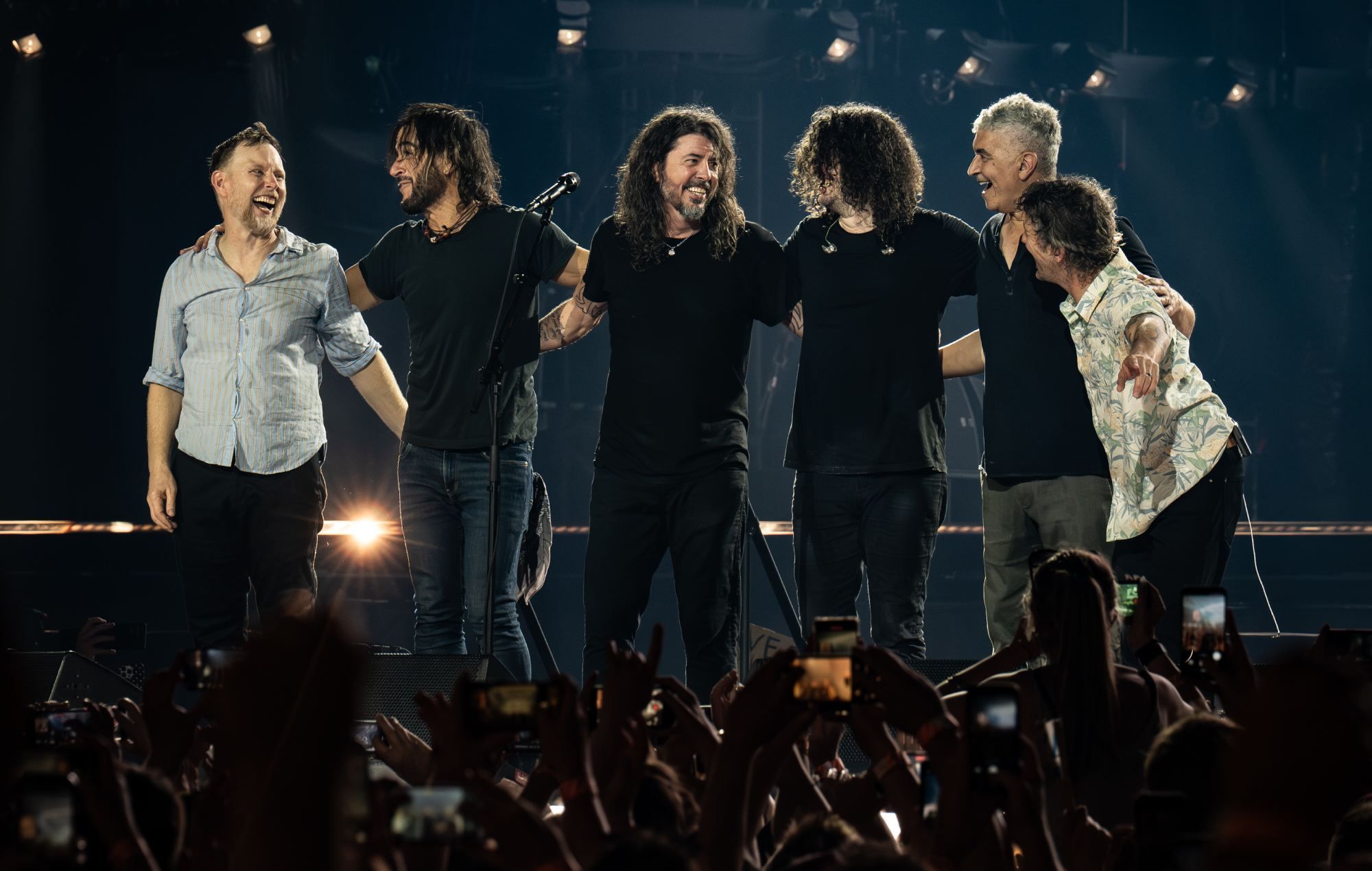 Foo Fighters jammed with Dave Grohl's daughter's boyfriend and a man dressed as Mentos in Liverpool
