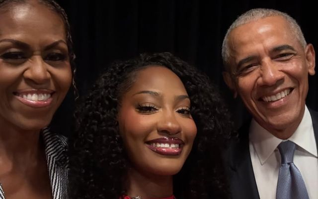 Watch Tems Perform "Me & U" in a Stunning Crimson Gown at the Obama Presidential Center Grand Opening