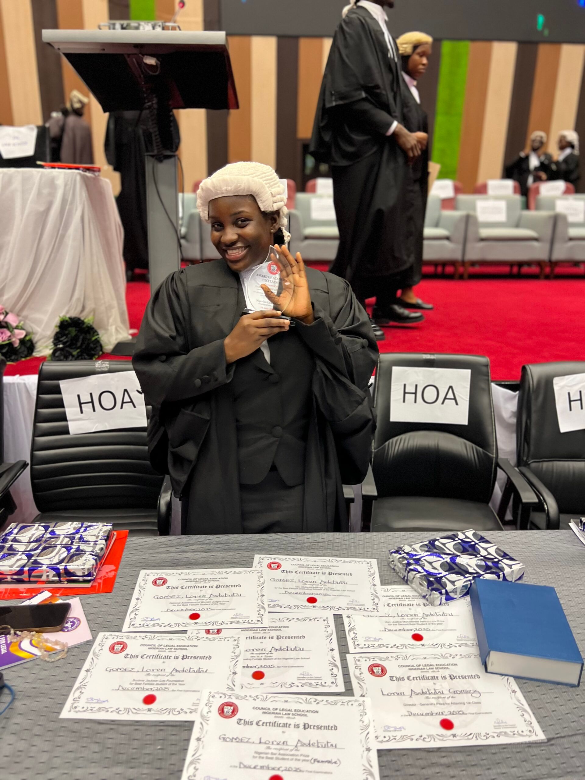 How Loren Adetutu Gomez Graduated as One of the Best Graduating Female Students at the Nigerian Law School