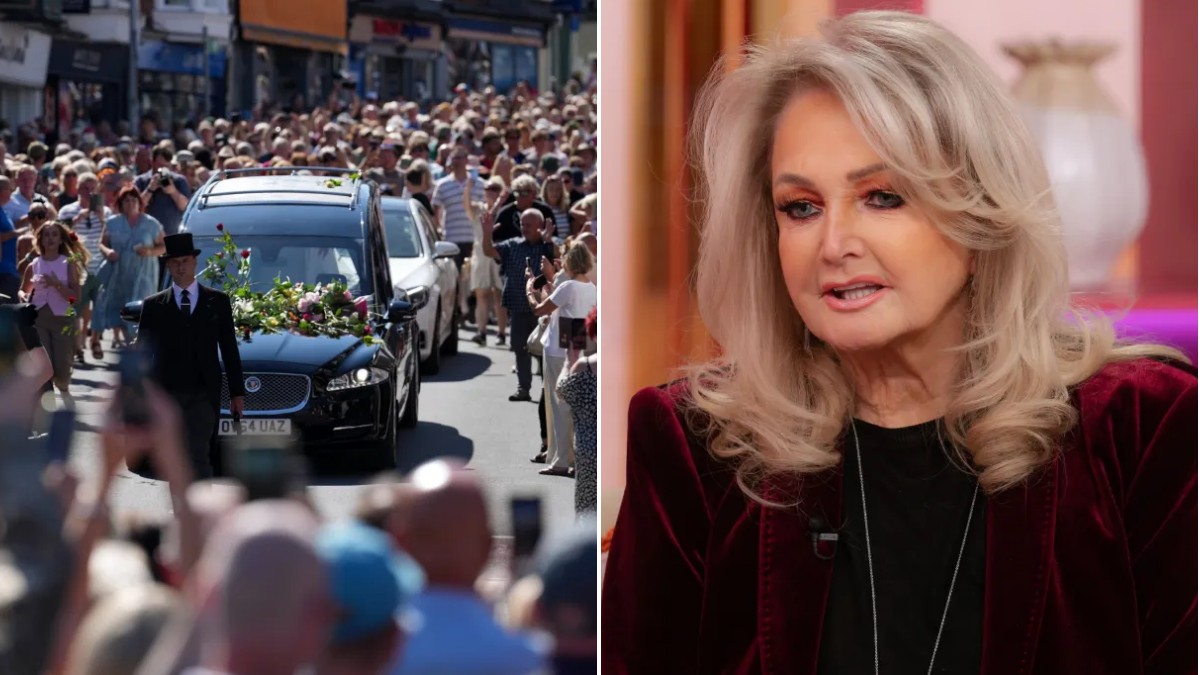 Crowds line streets in powerful scenes as Bonnie Tyler's coffin arrives in Welsh hometown — News news on dripviewz