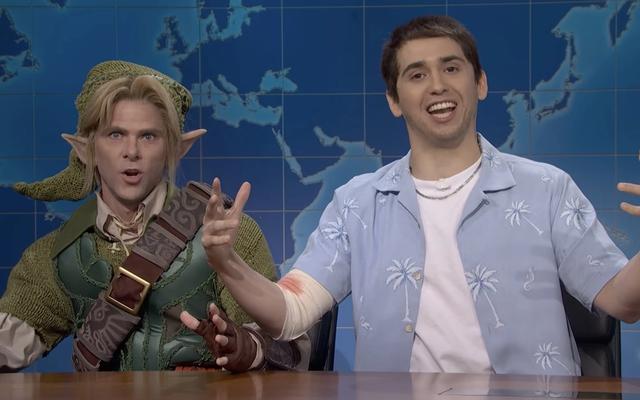 Jason from GTA 6 feuds with Link from The Legend of Zelda on SNLs Weekend Update — News story on dripviewz
