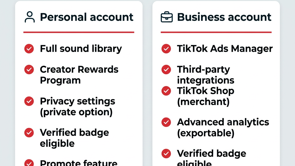 TikTok Account Types