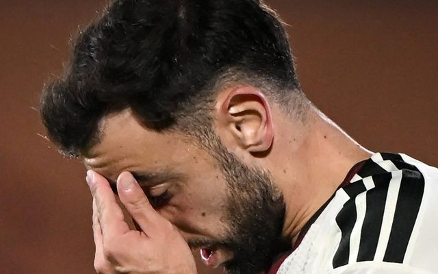 Bruno Fernandes reacts to Manchester United's recent form