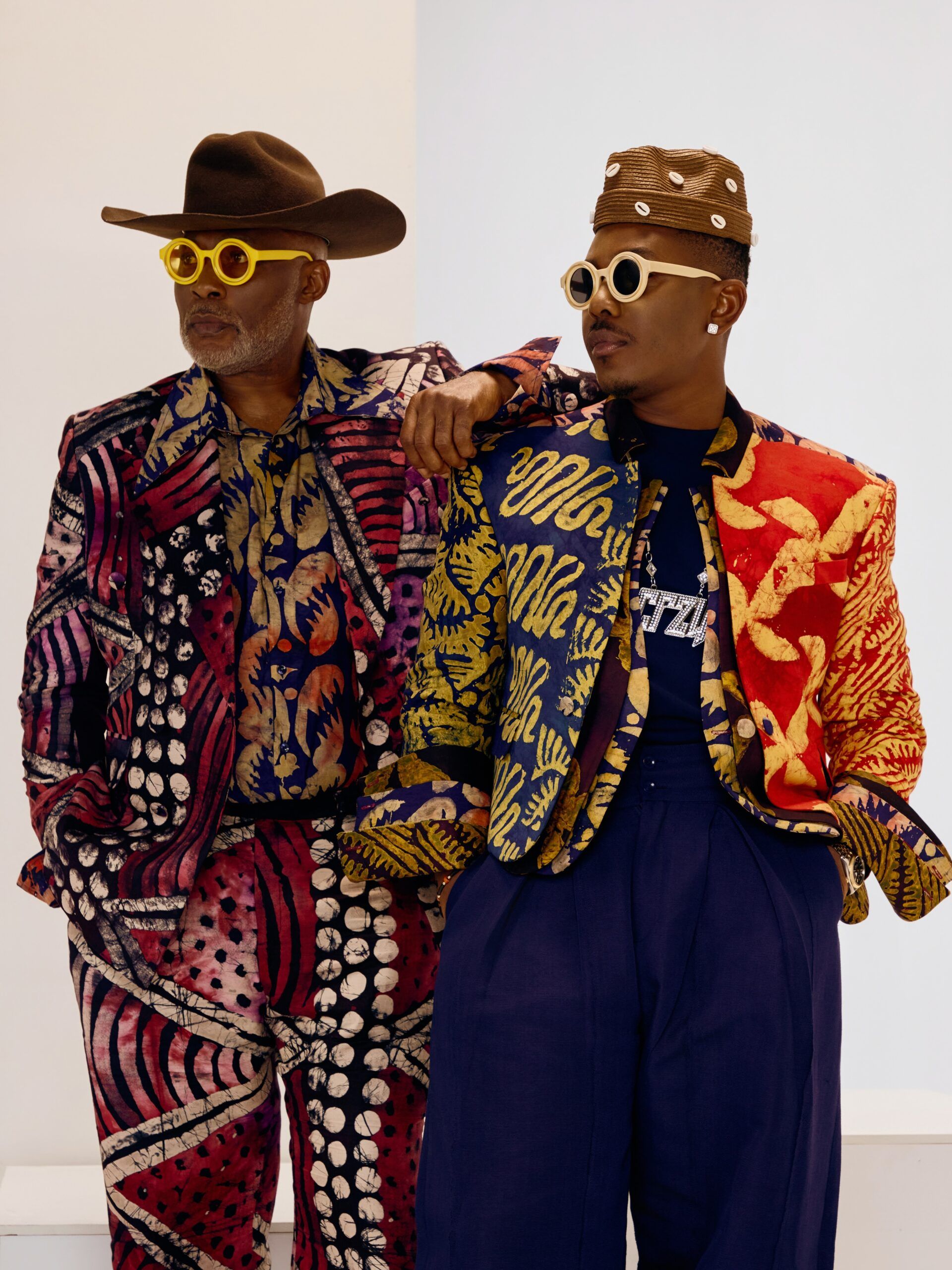 RMD & Timini Egbuson Look Absolutely Stunning in Adire for "The Four" Cast Announcement