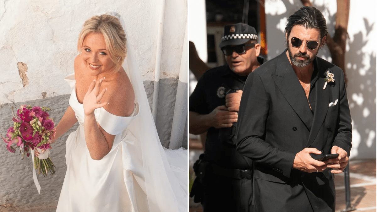 Emily Atack wows in gorgeous off-the-shoulder gown for second wedding with Alistair Garner — Reality Tv news on dripviewz