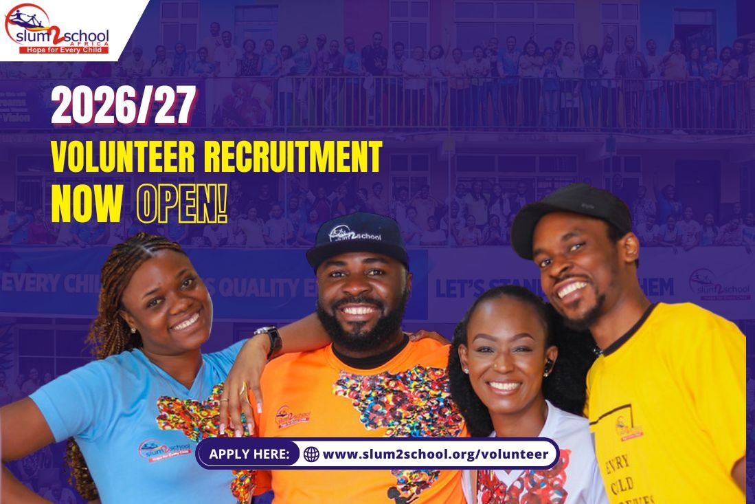 Applications Open for Slum2School Africa's 2026 Global Volunteer Program