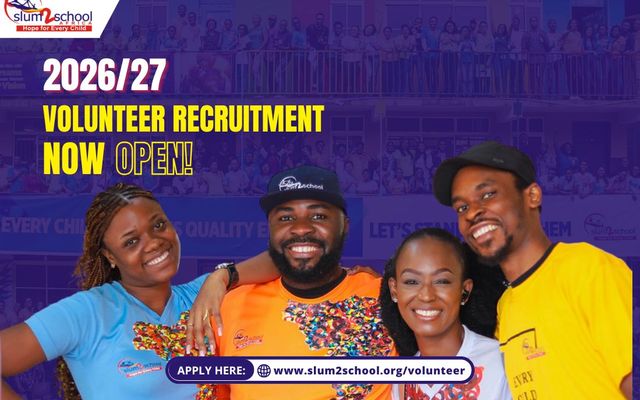 Applications Open for Slum2School Africa's 2026 Global Volunteer Program