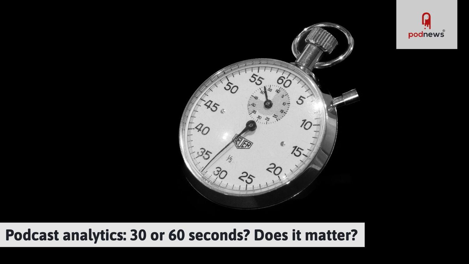 Podcast analytics: 30 or 60 seconds? Does it matter? — Podcasts news on dripviewz