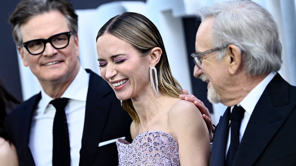 Emily Blunt and Colin Firth join Steven Spielberg at London premiere of new movie Disclosure — News news on dripviewz