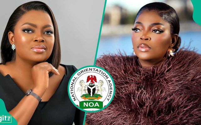 Funke Akindele receives surprising message from NOA over the handling of Naira in her "Behind The Scenes" movie
