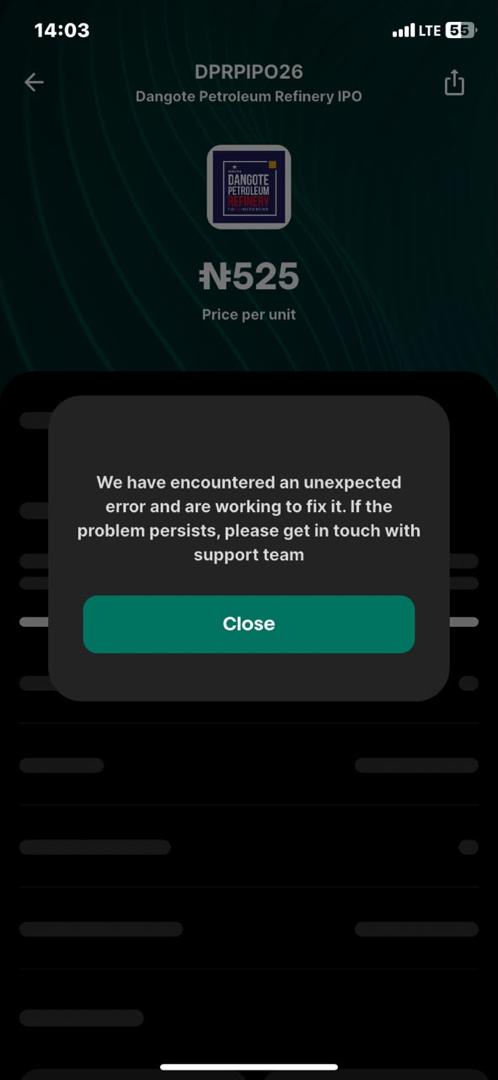 Bamboo, Cowrywise explain app disruptions as Dangote IPO demand surges