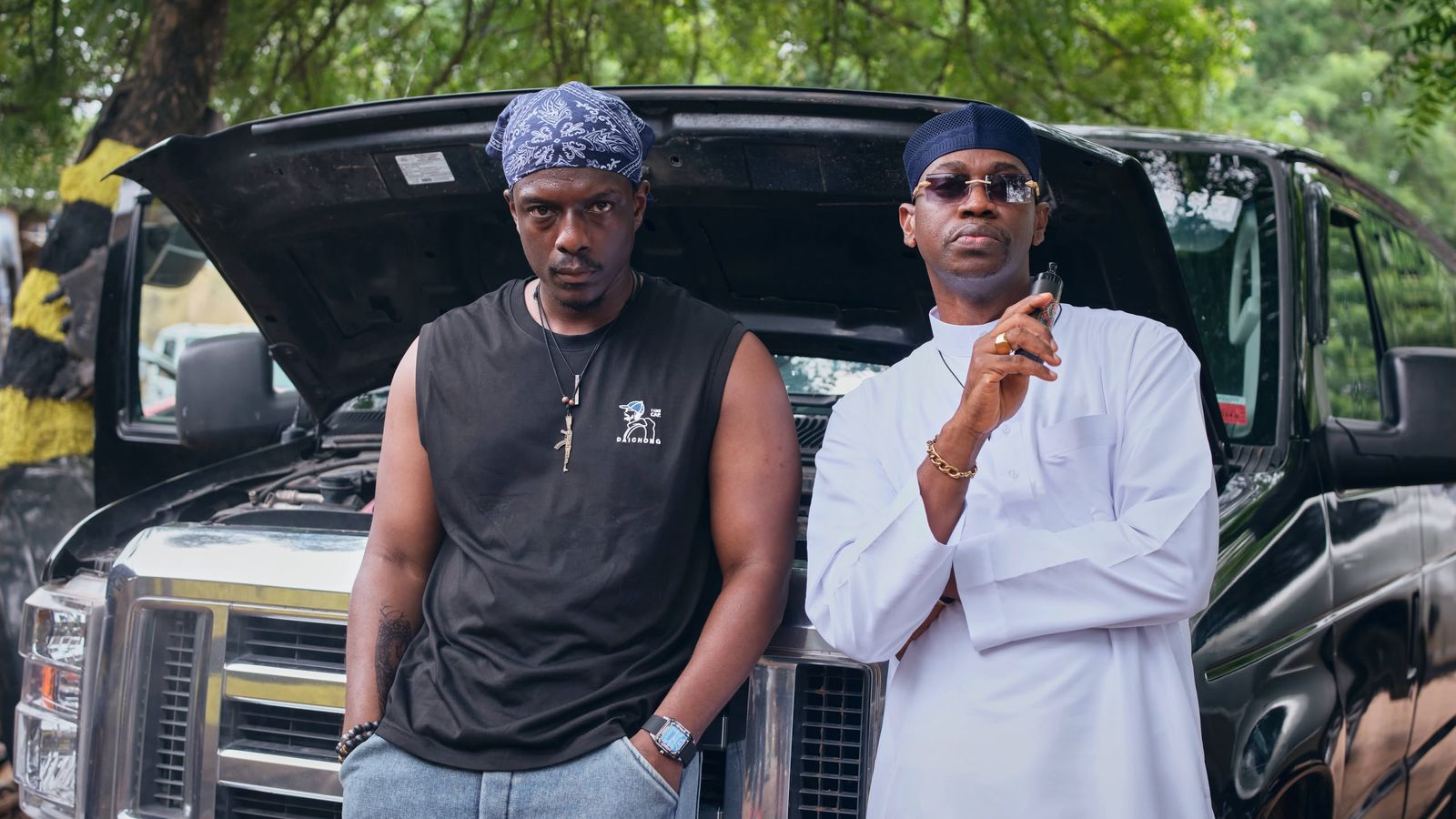 First Look Photos : Lateef Adedemeji, Linda Ejiofor-Suleiman, Others BTS Black Market Set — News news on dripviewz