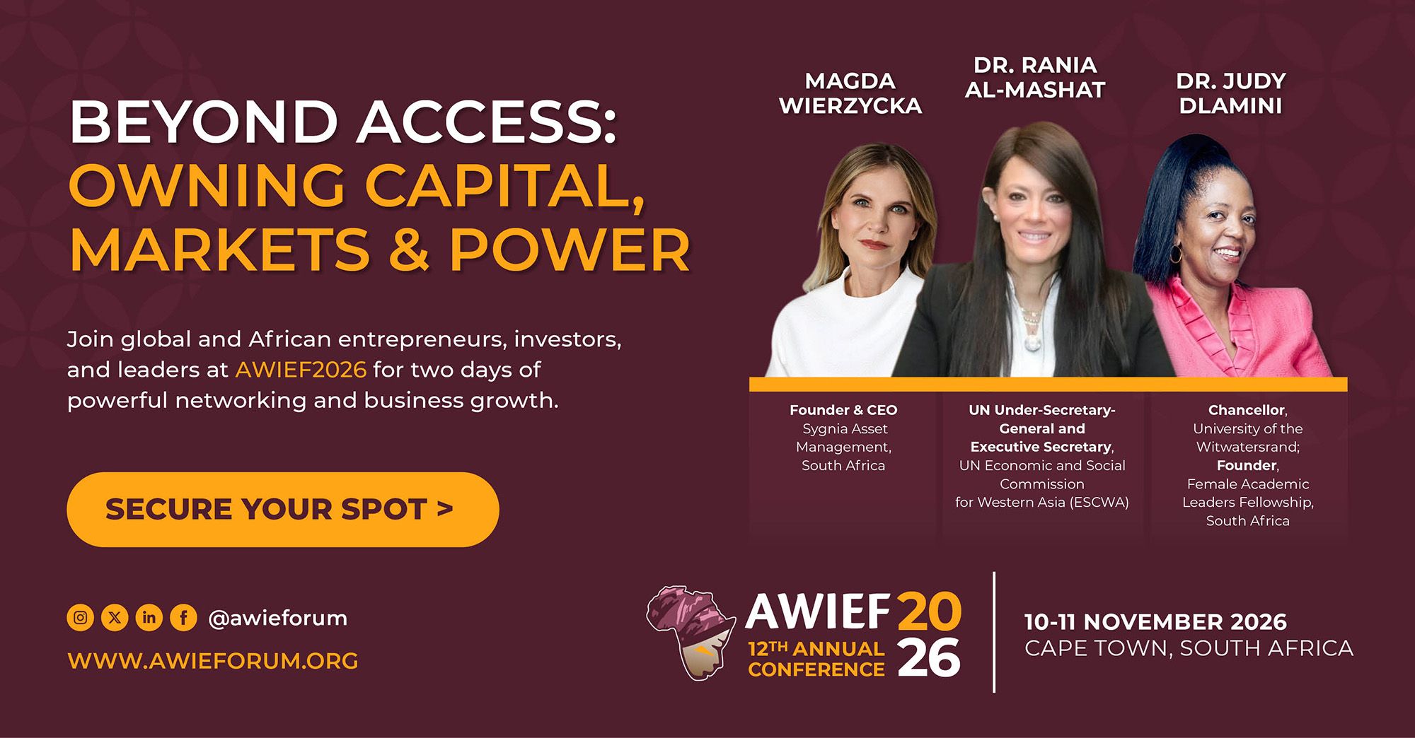 AWIEF 2026: Meet the Global Women Leaders Set to Take the Stage — News story on dripviewz