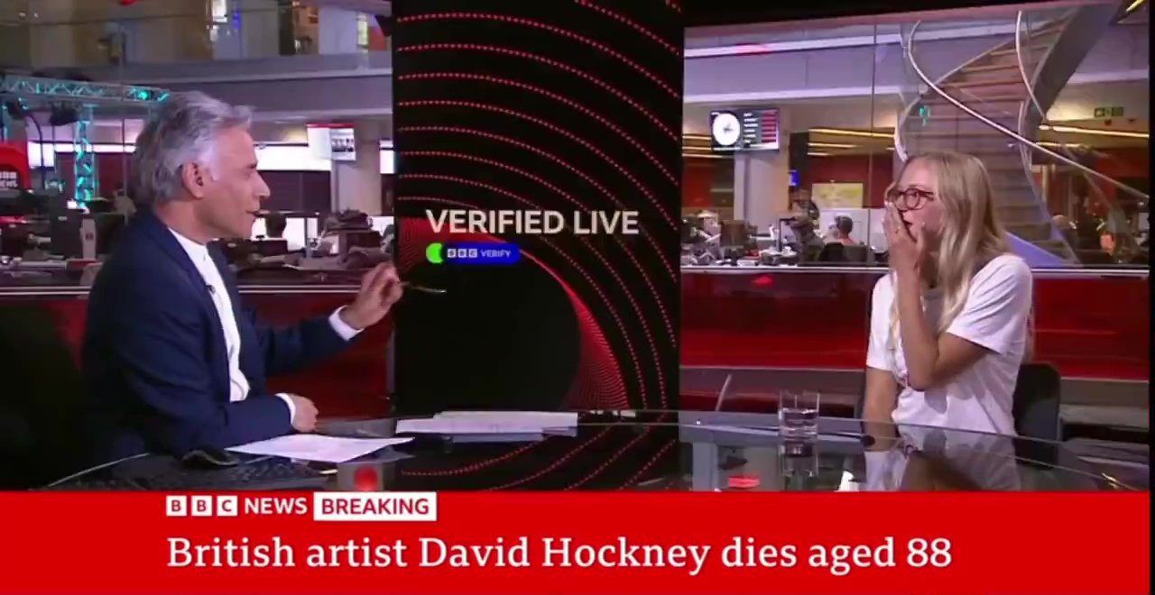 BBC presenter forced to apologise after guest drops f-bomb during David Hockney tribute