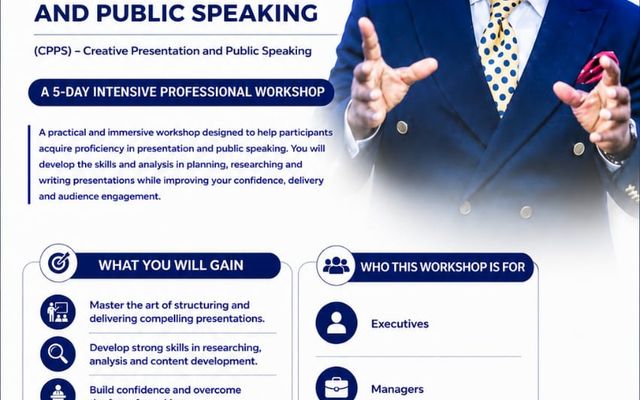 Master the Art of Creative Presentation and Public Speaking