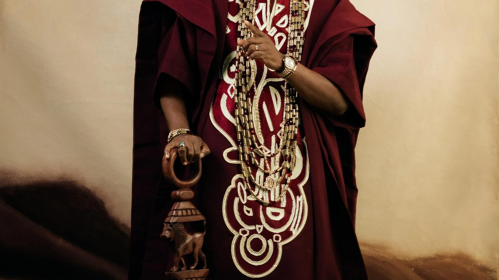 Lateef Adedimeji's Wine Agbada Look Is Everything We Love About Nigerian Menswear — News news on dripviewz