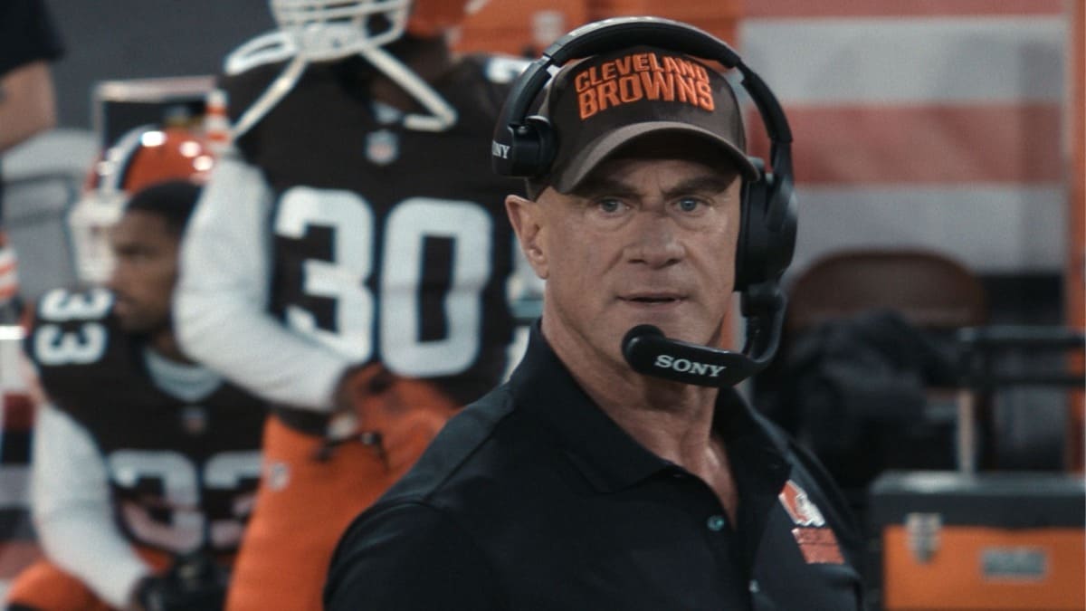 Christopher Meloni is Cleveland Browns' head coach in first look at Hulu's new NFL drama The Land