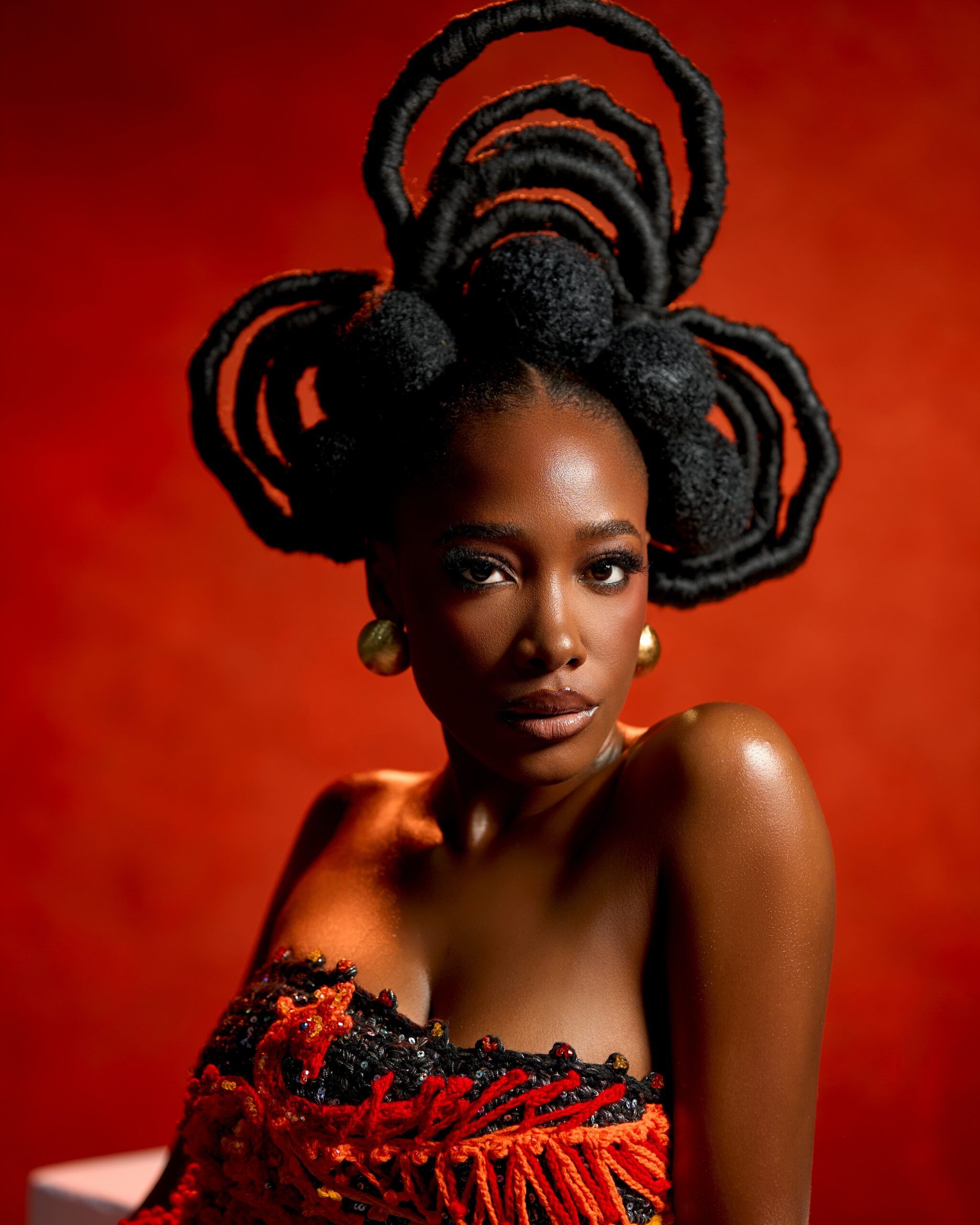 Gbubemi Ejeye's Sculptural Natural Hairstyle Is a Celebration of African Hair Artistry