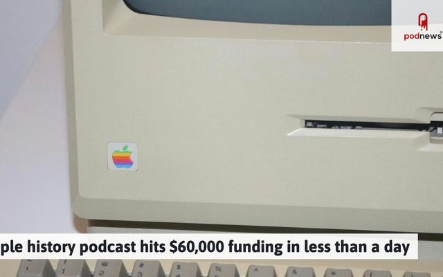 Apple history podcast hits $60,000 funding in less than a day