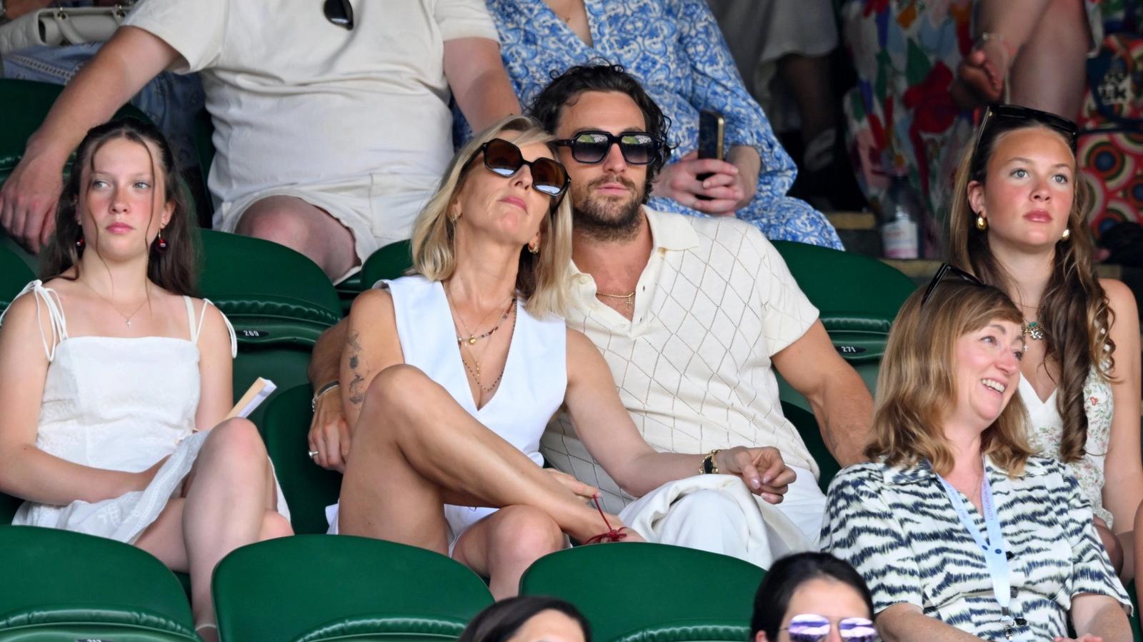 Aaron Taylor-Johnson, 36, and wife Sam, 59, silence critics with passionate kiss at Wimbledon — News news on dripviewz