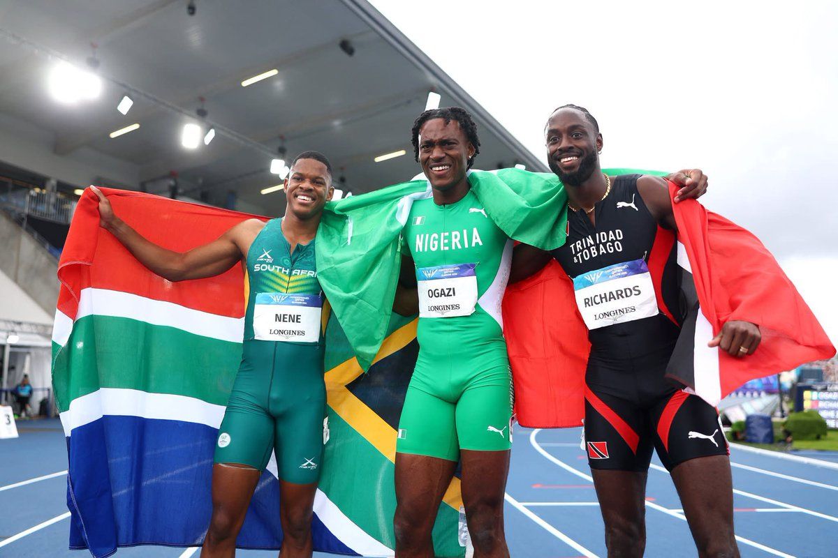 Samuel Ogazi Wins Historic First-Ever Commonwealth Games Men's 400m Gold for Nigeria
