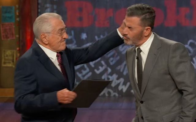 Robert De Niro's Brendan Carr Slaps Some Sense Into Jimmy Kimmel in Surprise Late-Night Appearance — News story on dripviewz
