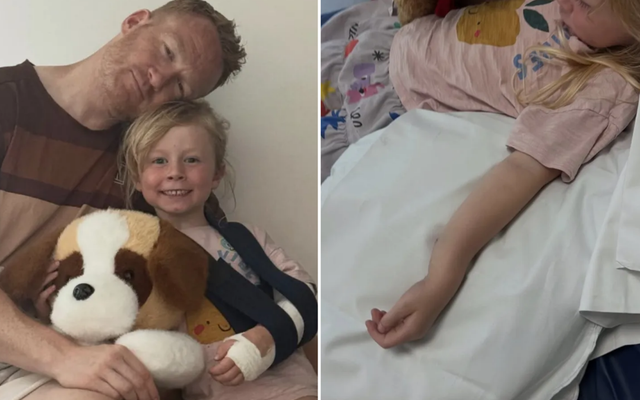 Strictly star shares gruesome picture of daughter's arm broken out of place — News story on dripviewz