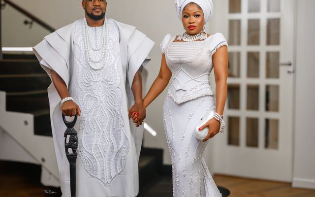 All White, All Beautiful! Veekee James & Femi Atere Celebrate Baby Eliana's Dedication in Style