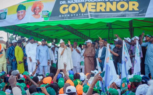 Osun election: Atiku, Aregbesola storm Osogbo for Najeem Salaam — Politics story on dripviewz