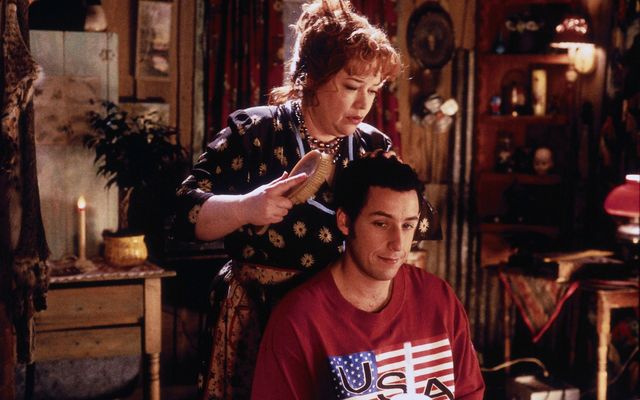 Kathy Bates says she threw 'The Waterboy' script in the bin because she "didn't know who Adam Sandler was" — News story on dripviewz