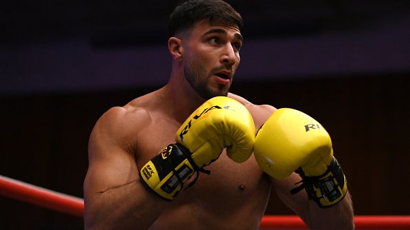 Tommy Fury reveals newborn son's wild name on boxing shorts after Molly-Mae's warning — Reality Tv news on dripviewz