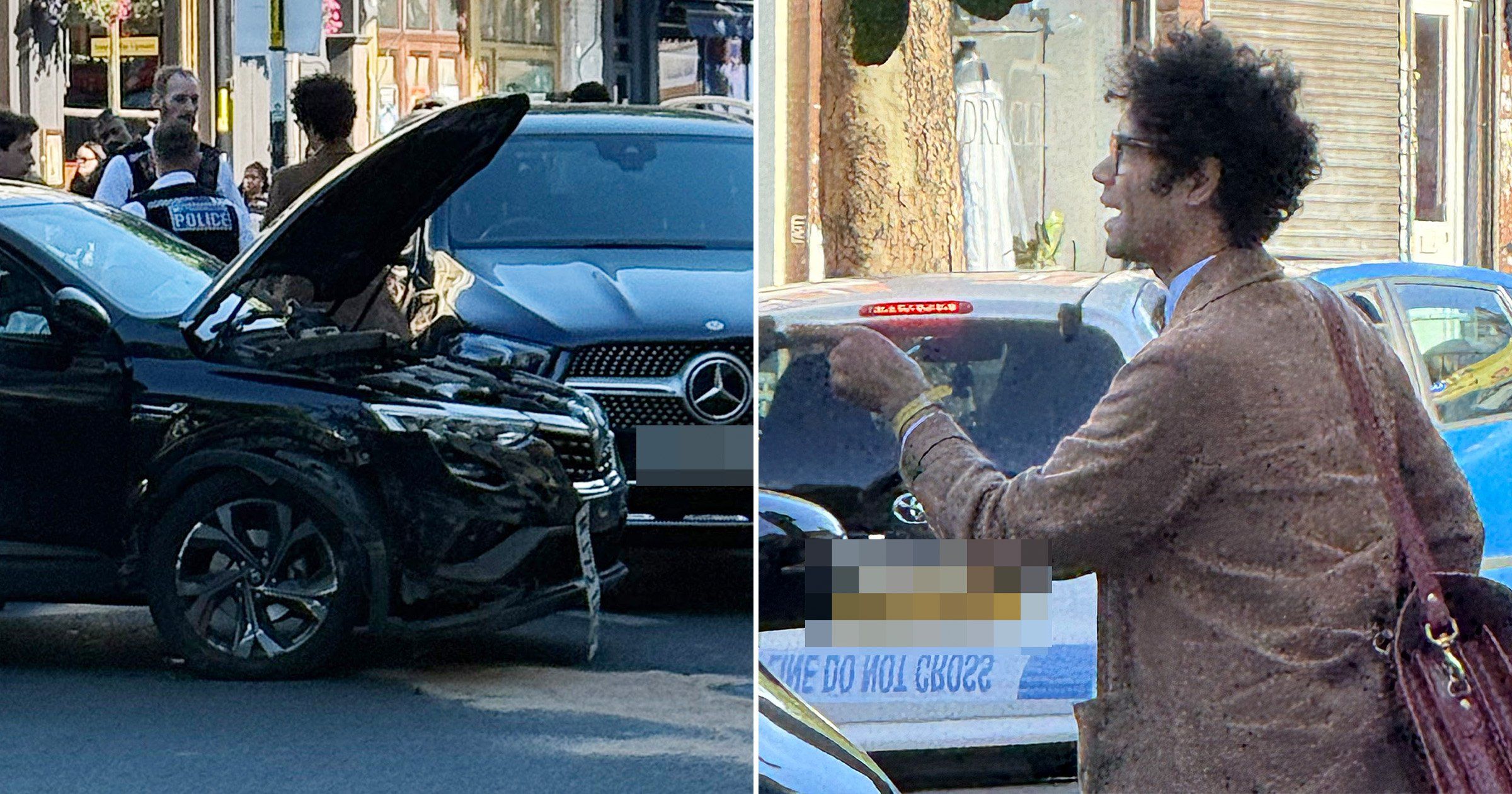 Richard Ayoade caught up in car crash after speeding Renault hits woman — News story on dripviewz