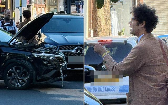 Richard Ayoade caught up in car crash after speeding Renault hits woman — News story on dripviewz