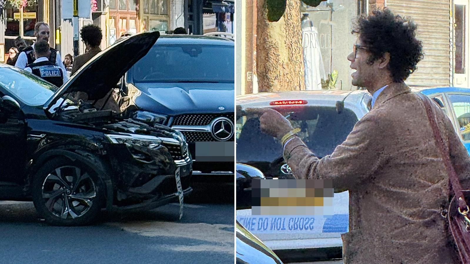 Richard Ayoade caught up in car crash after speeding Renault hits woman — News news on dripviewz
