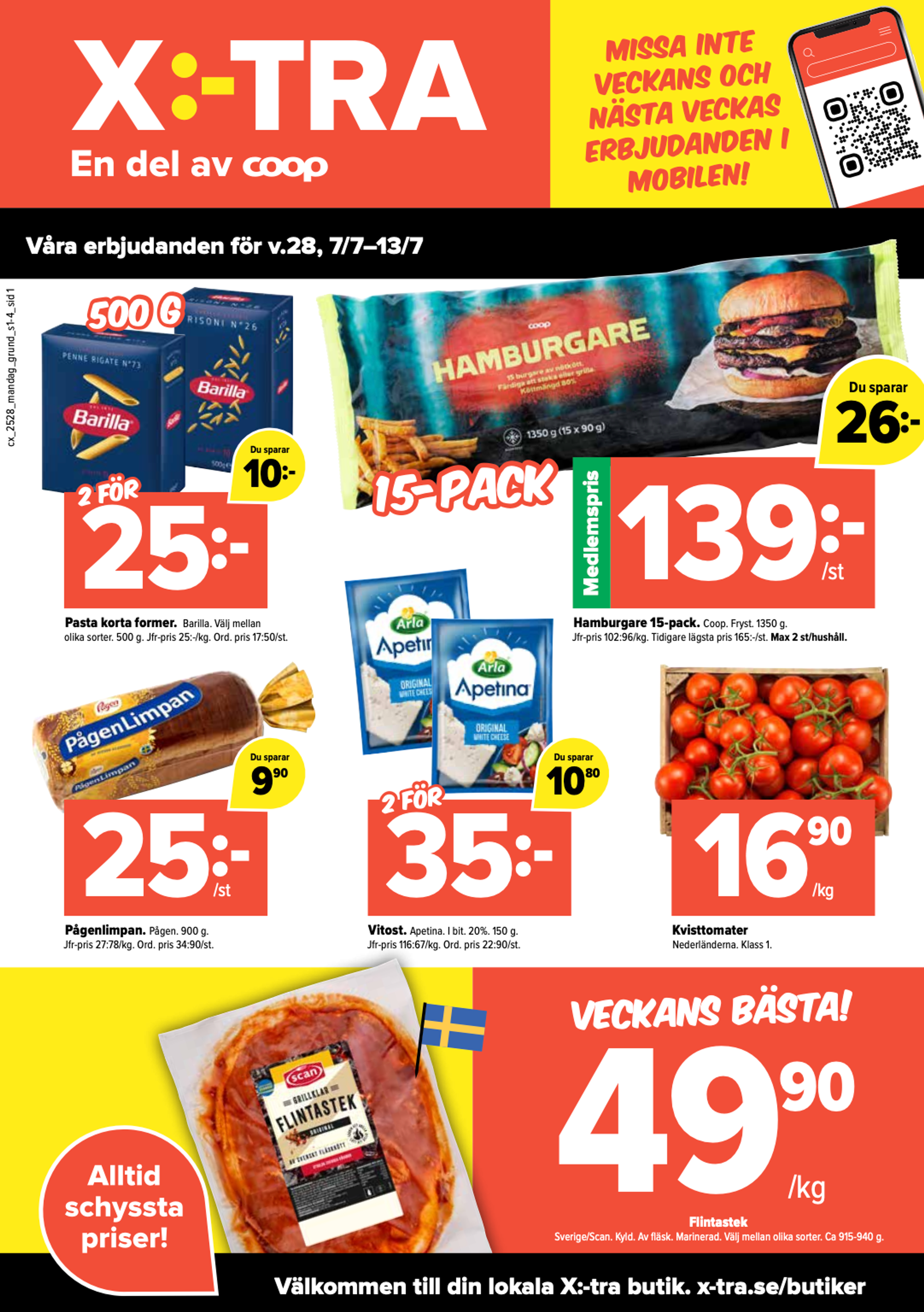 Våra erbjudanden för v.28, 7/7-13/7
