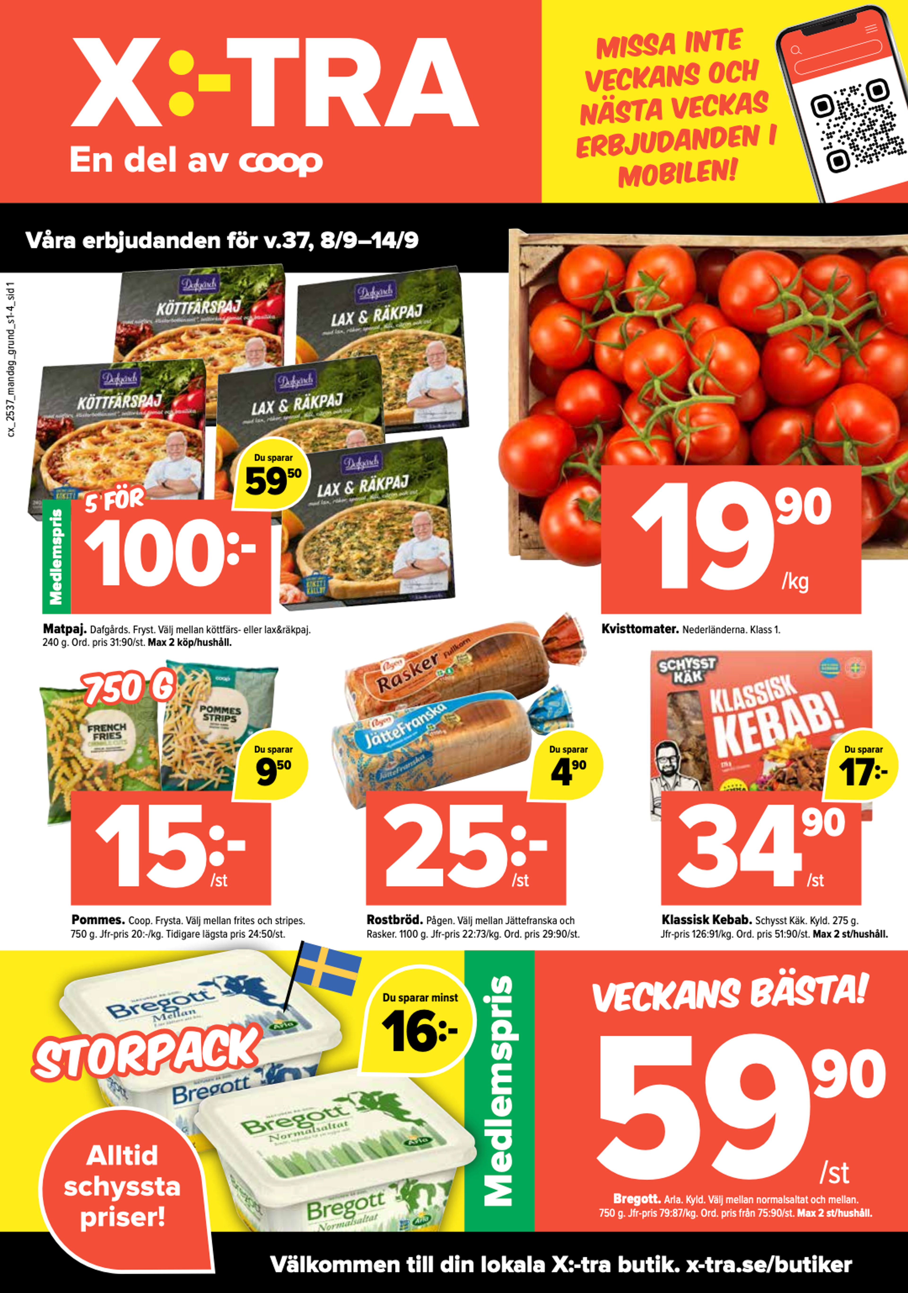 Våra erbjudanden för v.37, 8/9-14/9