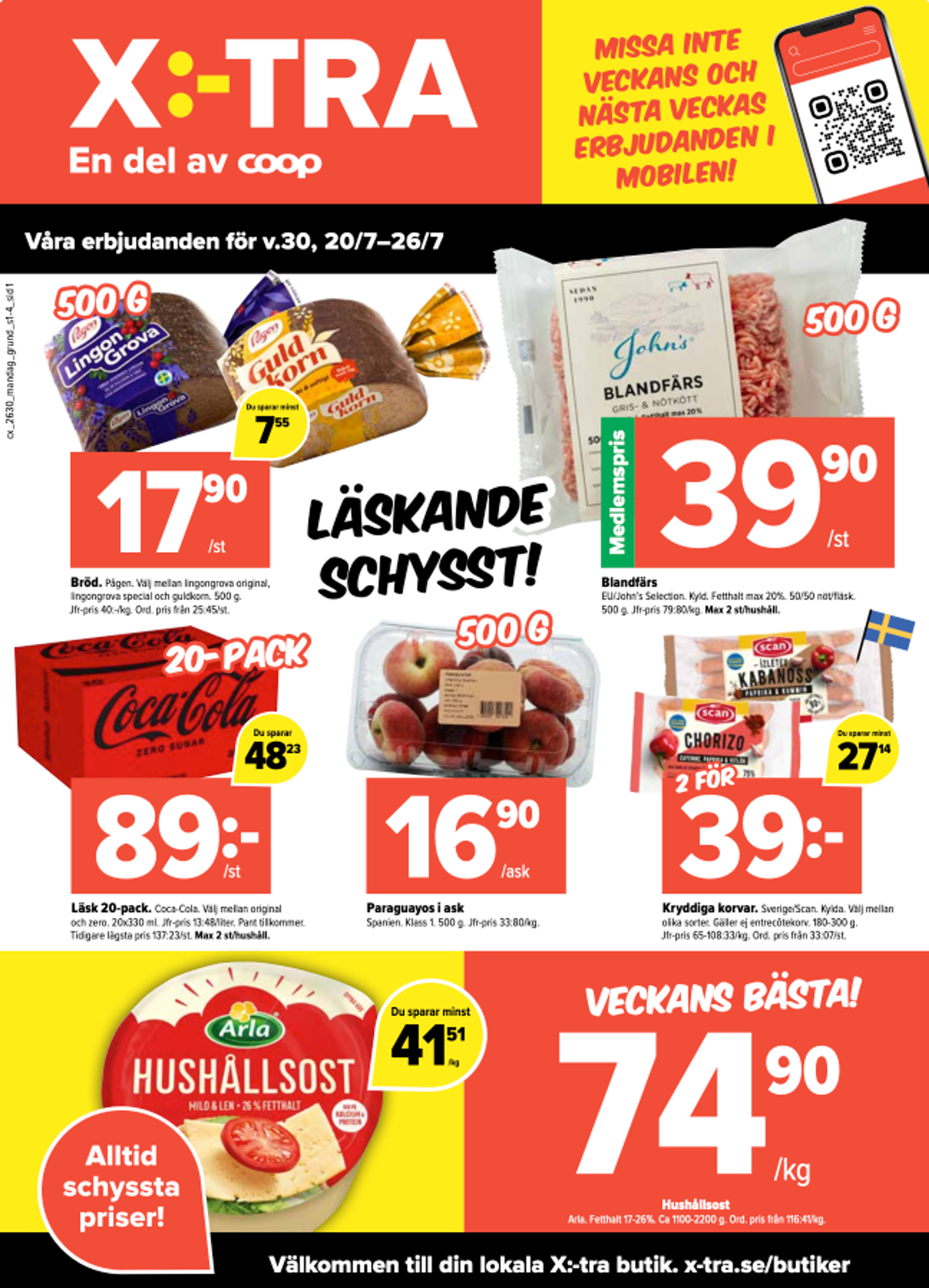 Våra erbjudanden för v.30, 20/7-26/7
