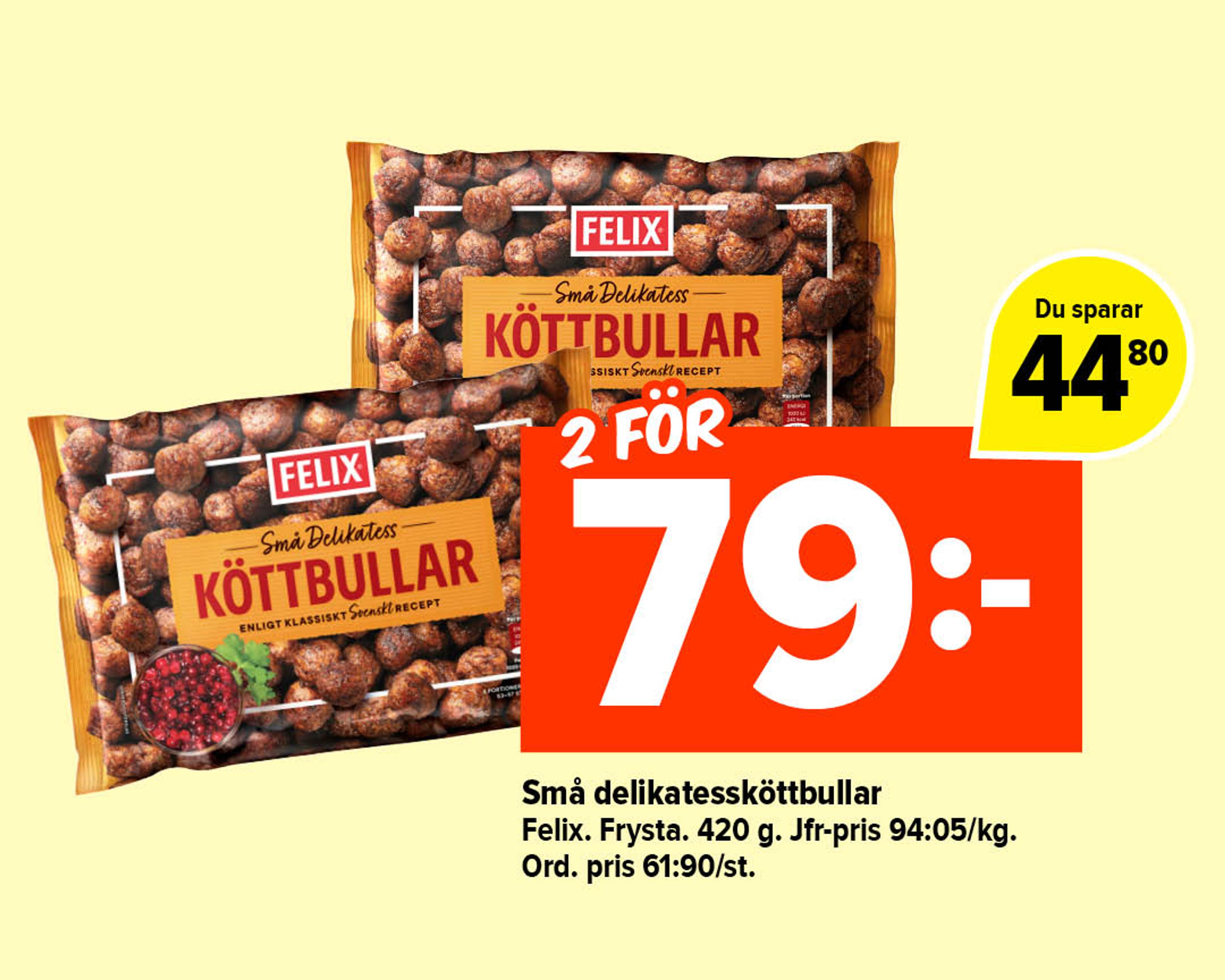 Små delikatessköttbullar