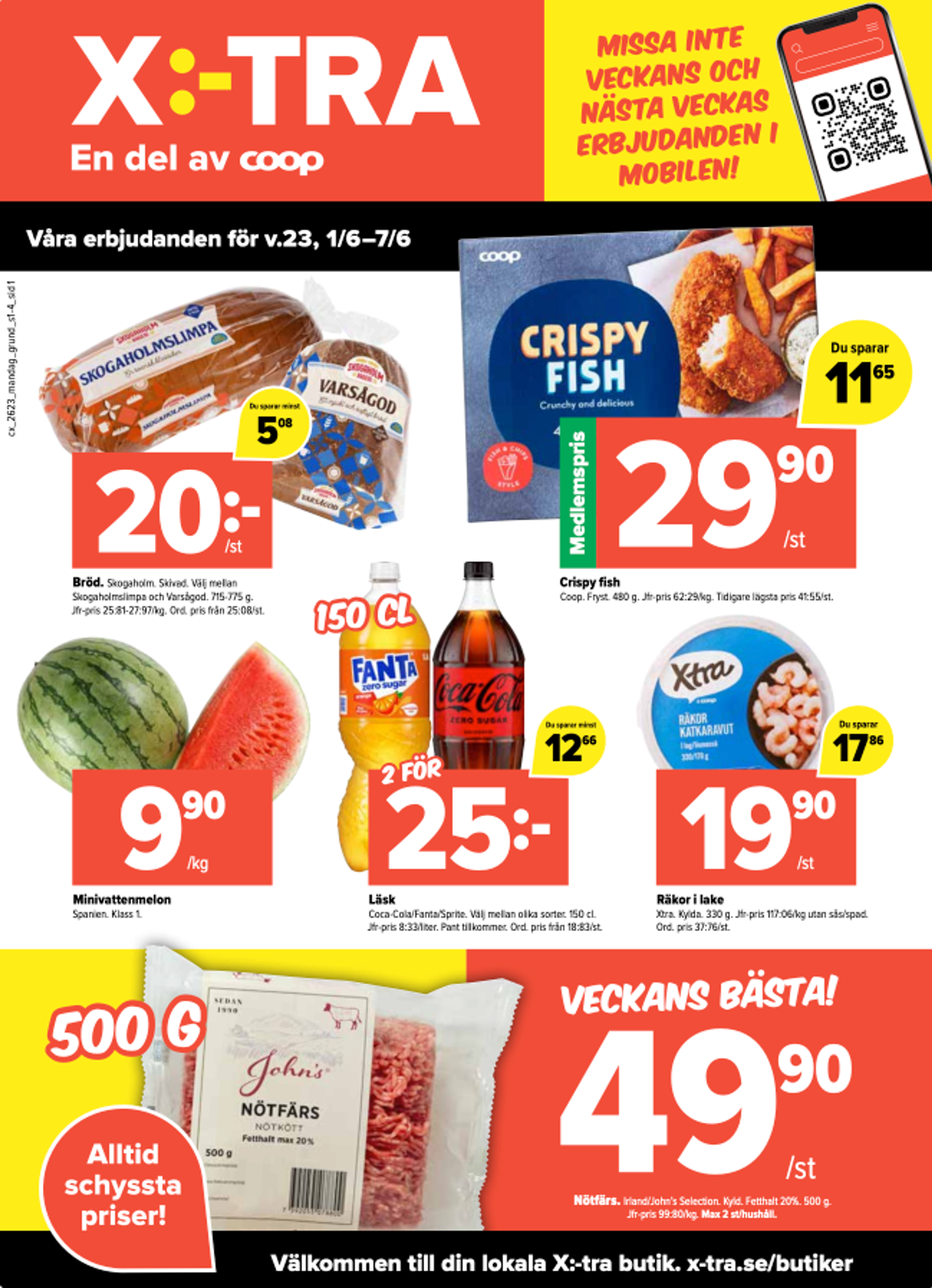 Våra erbjudanden för v.23, 1/6-7/6