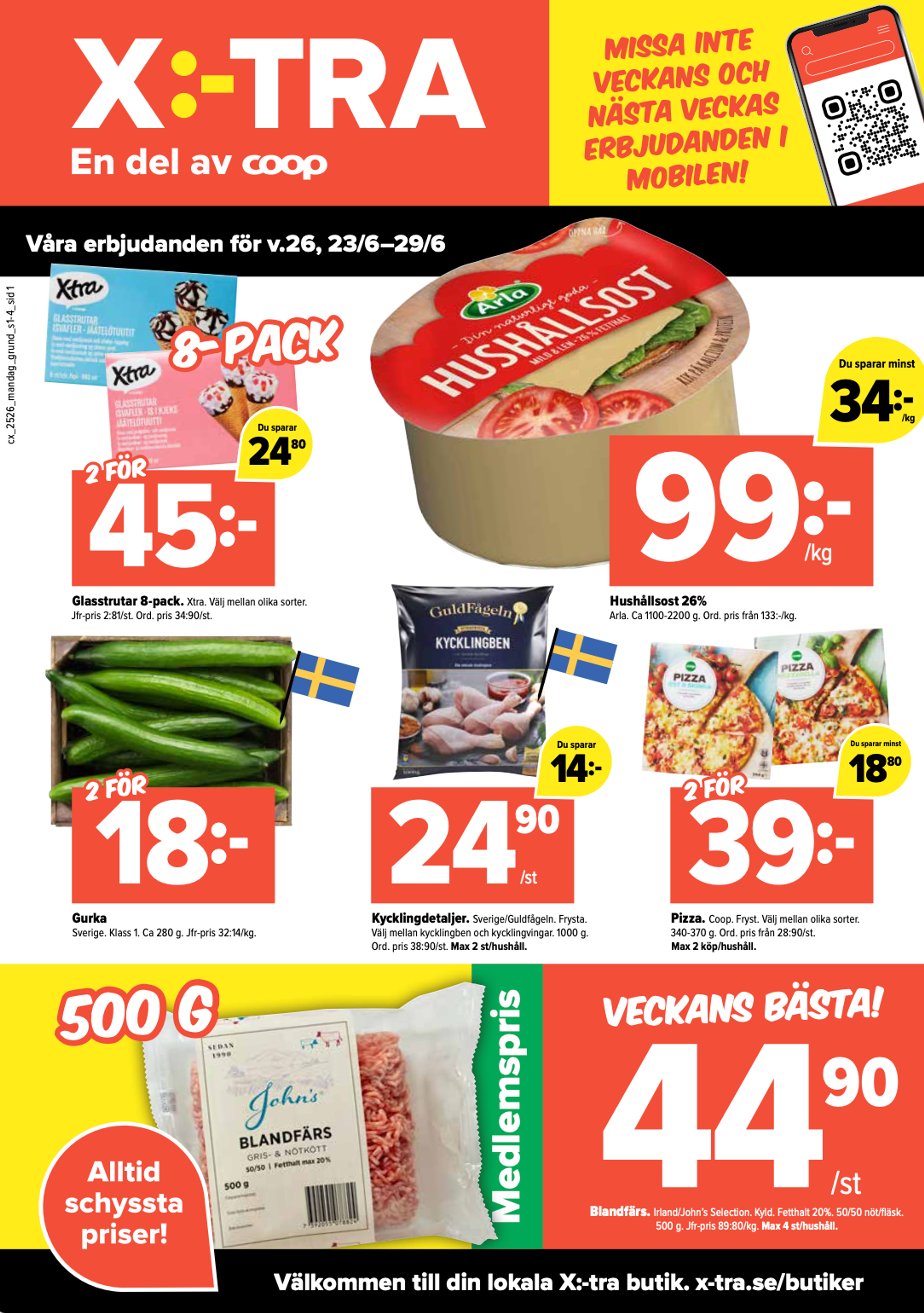 Våra erbjudanden för v.26, 23/6-29/6