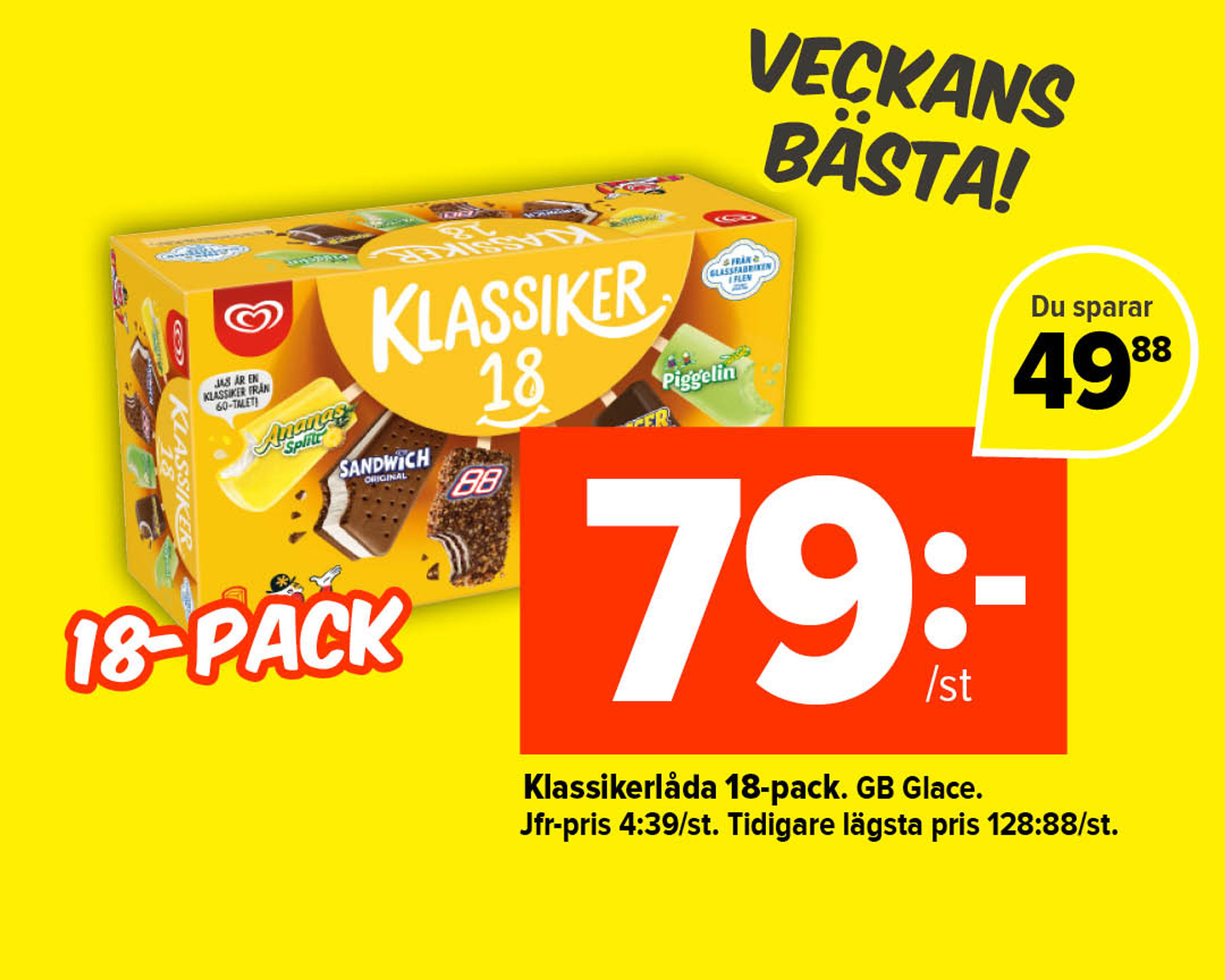 Klassikerlåda 18-pack