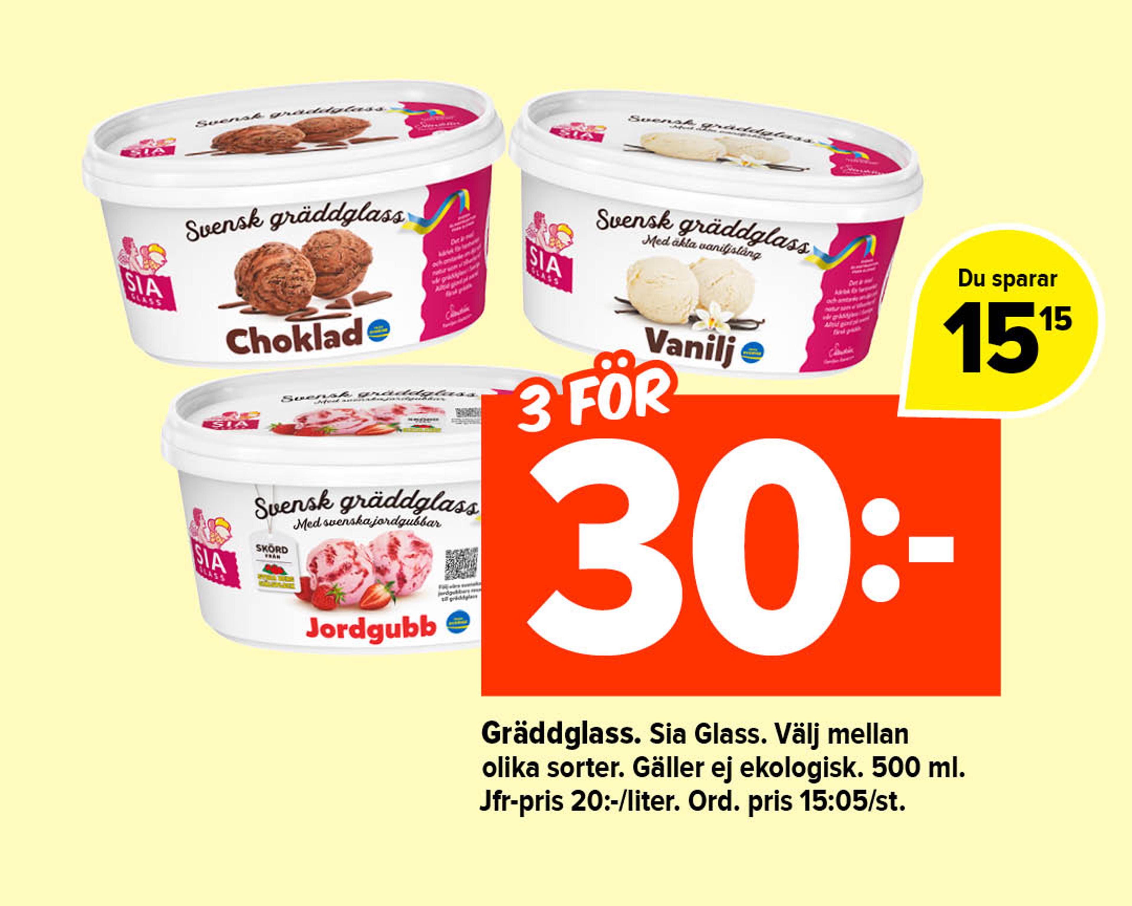 Gräddglass