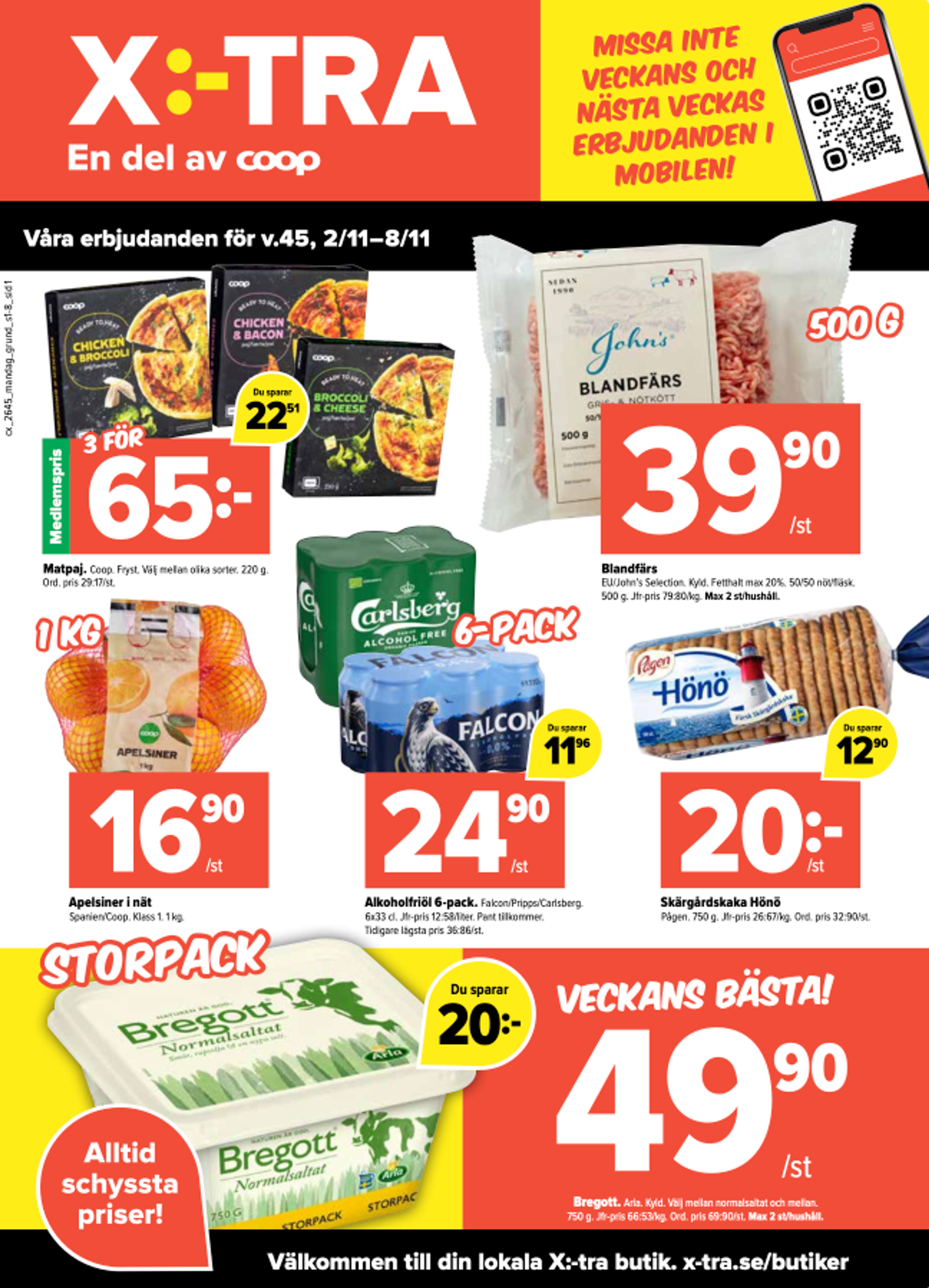 Våra erbjudanden v.45, 2/11-8/11