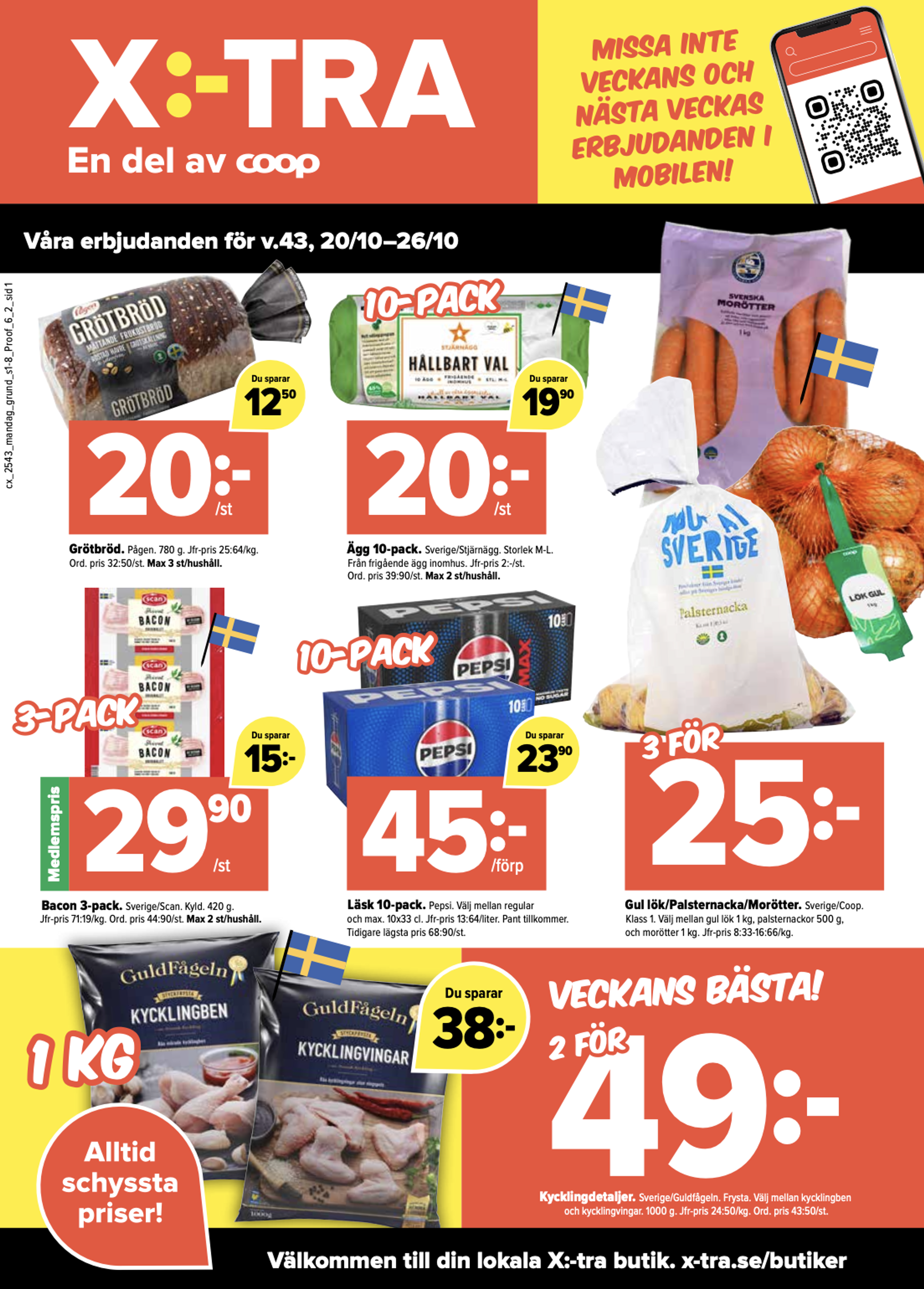 Våra erbjudanden för v.43, 20/10-26/10