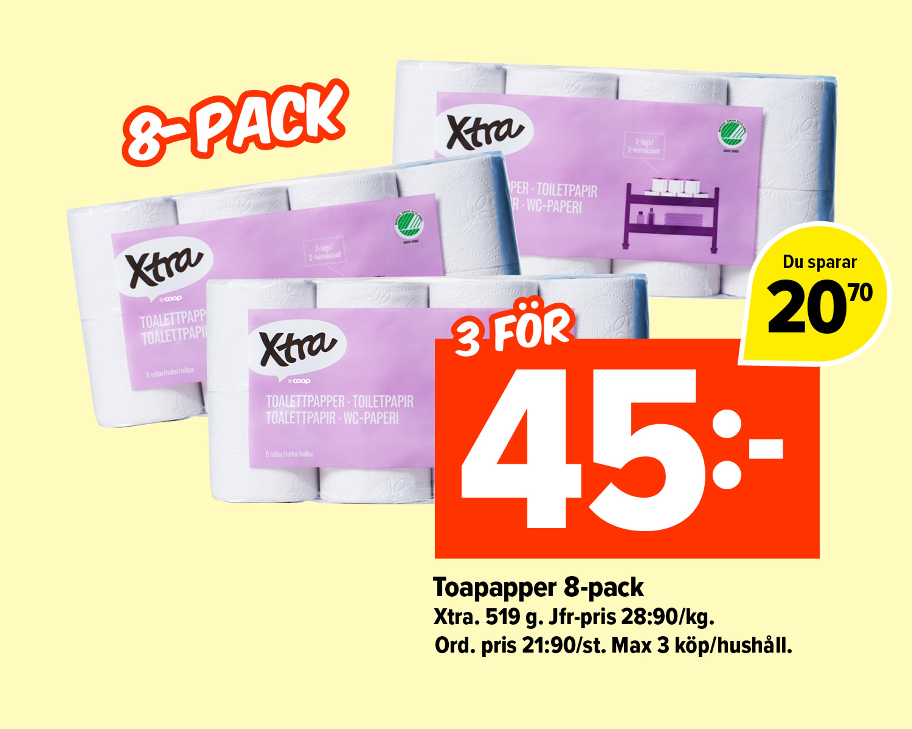 Toapapper 8-pack