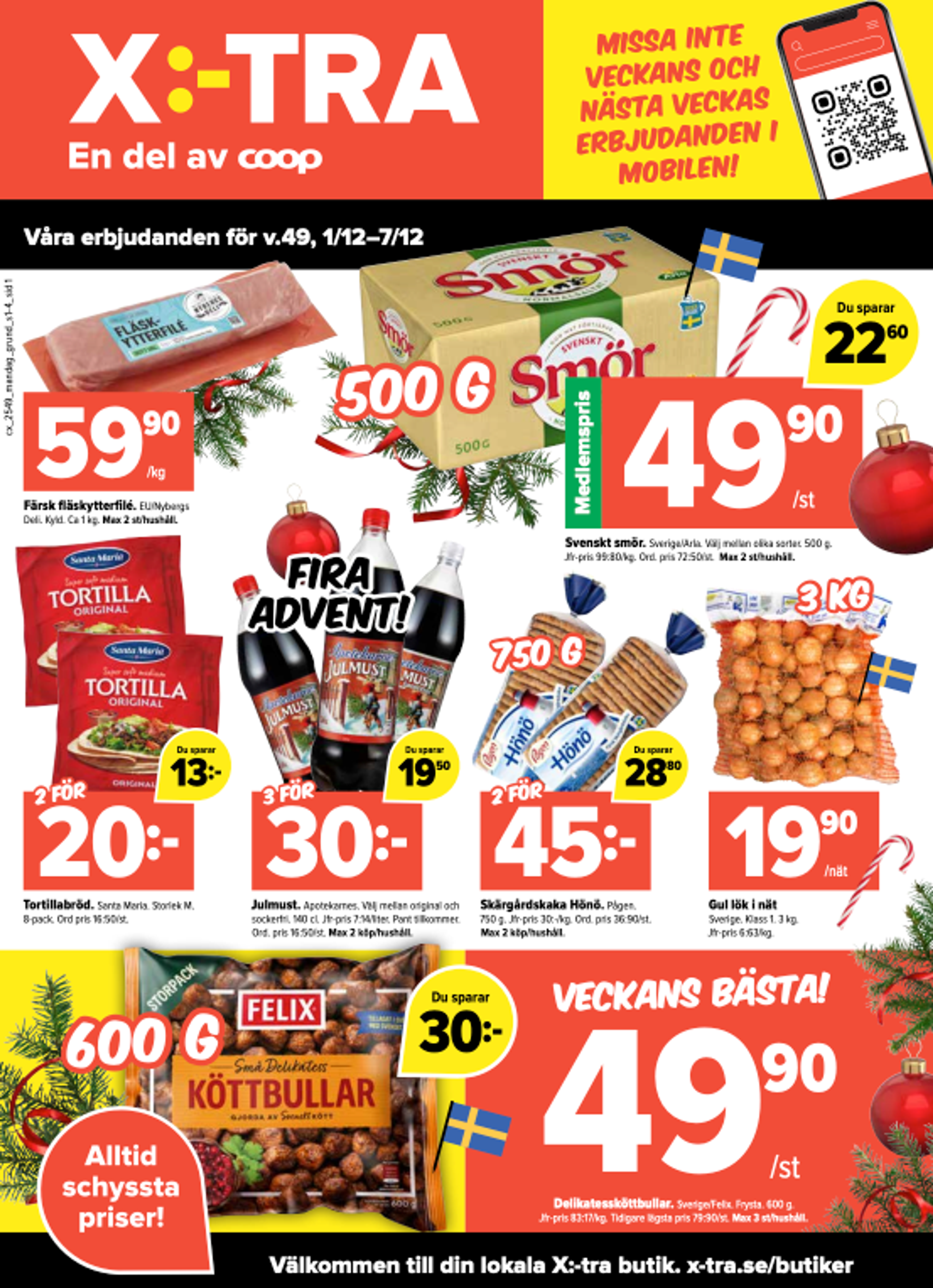 Våra erbjudanden för v.49, 1/12-7/12